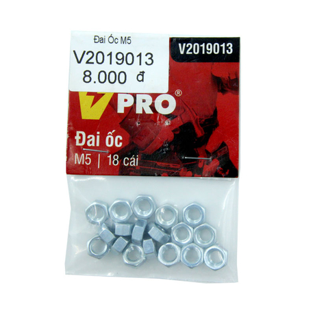 Nuts M5 VPRO V2019013 bag of 18