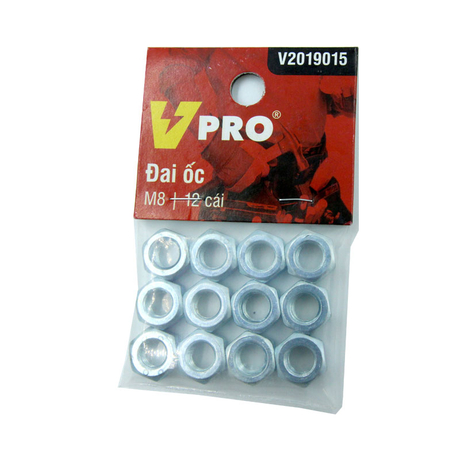 Nuts M8 VPRO V2019015 bag of 12