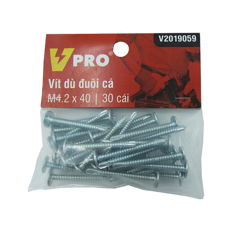Fishtail screw M4.2x40 VPRO V2019059 bag of 30