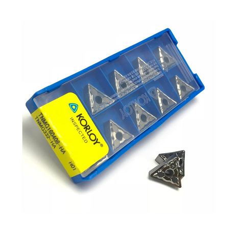 Mảnh dao tiện hợp kim Korloy TNMG160408 HA H01