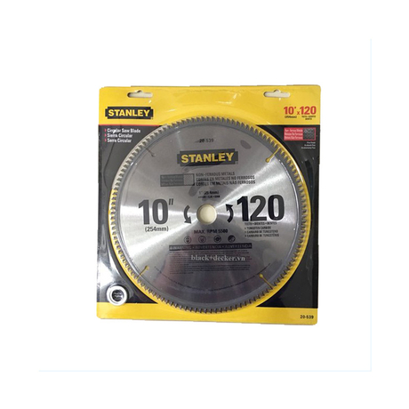 Stanley 20-524 Circular Saw Blade 210mm x 40T