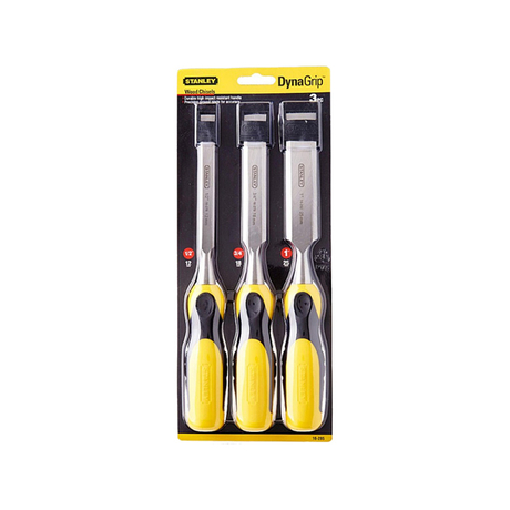Stanley 16-285 soft plastic handle wood chisel set