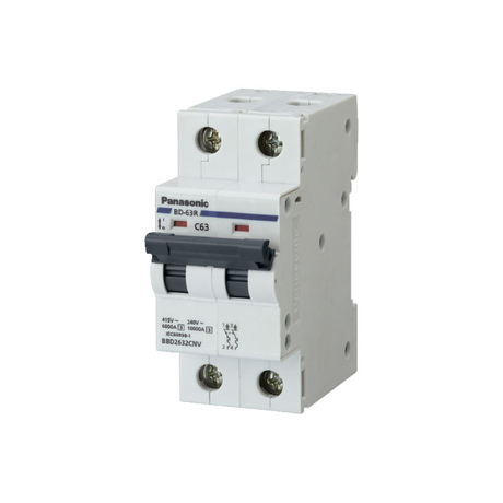 Cầu dao tép 2P 2E 100A 415VAC Panasonic BBD210021C