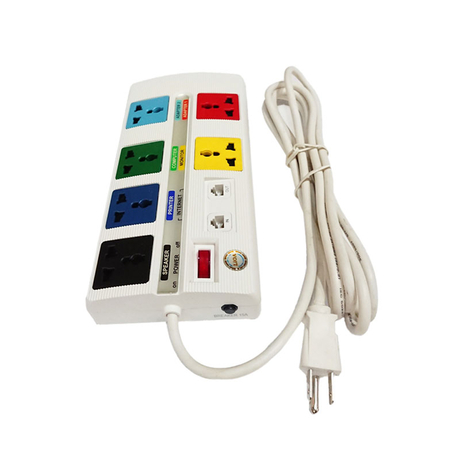 Multi-function power outlet with 6 sockets and 3m cord LiOA 6 OFFICE-3W