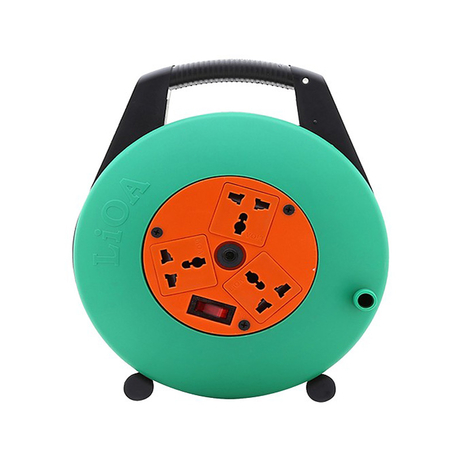 Hand crank power outlet - portable sealed coil type 5m 15A LiOA XTD5-2-15A