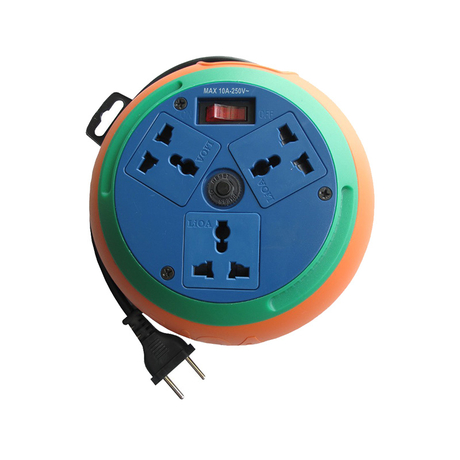 Ổ cắm đĩa bay dây 5m 3 lõi dây 10A LiOA DB53-10A