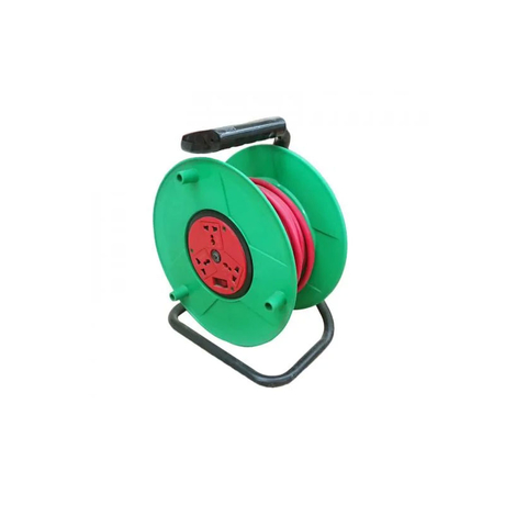 Ổ cắm điện kéo dài quay tay kiểu RULO chống xoắn dây loại 30m LiOA QTX3025