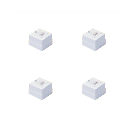 Square 1-hole floating box for 1-way 10A switch E18S12M LiOA HN1X1S
