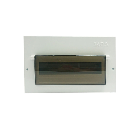 Metal electrical cabinet containing 14 LiOA SE14PL APTOMAT