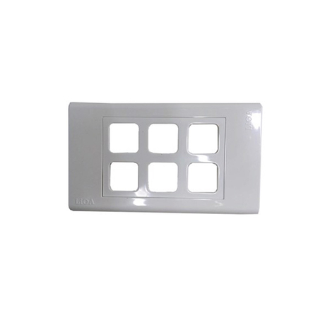 Round hole face, straight edge, 6 hole face LiOA E186X