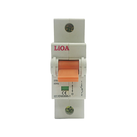 1-pole circuit breaker, 20A current, LiOA MCB1020/6