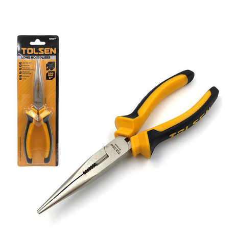 Kềm nhọn 8 inch/200mm phủ bề mặt Nicke Tolsen 10007