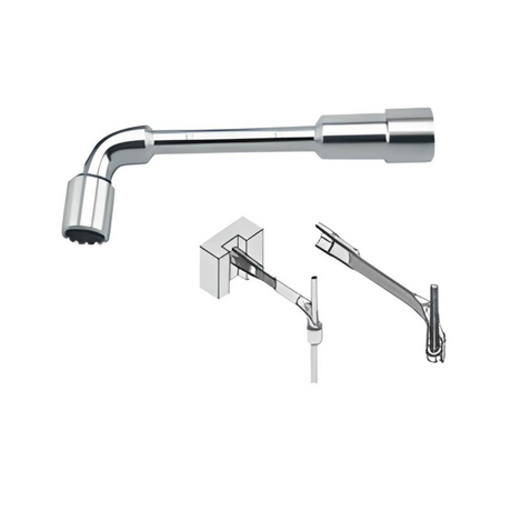 Điếu chữ L bông lục giác 8mm Toptul AEAE0808