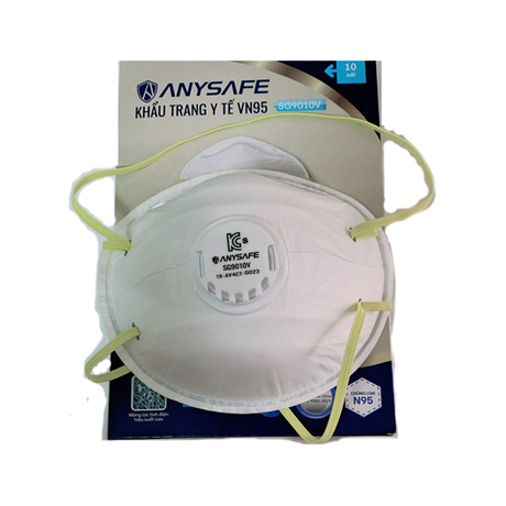 Khẩu trang y tế có van ANYGUARD SG9010V (10 cái)