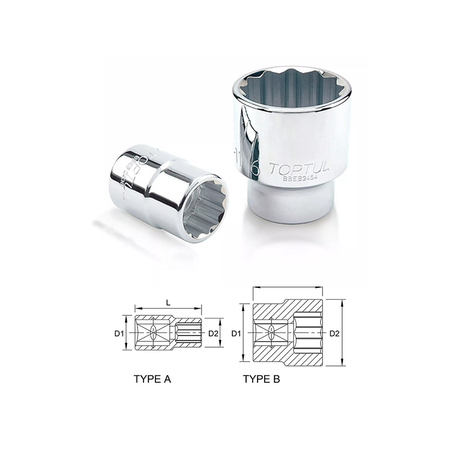 Toptul 3/4inch cotton tube BBEB2436