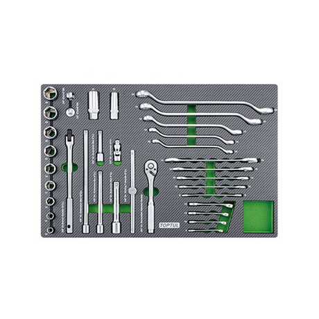 Bộ đồ nghề 3/8" & 1/2" 35 chi tiết Toptul GED3515 (35 chi tiết)