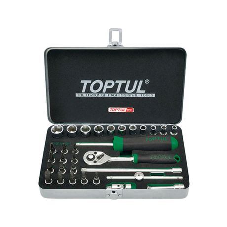 Toptul GCAD3102 1/4inch socket set (18 pieces)