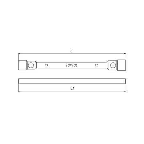 Cờ lê 2 đầu tuýp 32-33mm Toptul CTIA3233