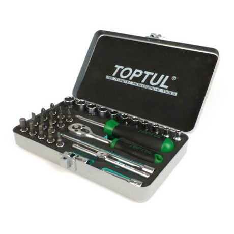 Toptul GCAD3102 1/4inch socket set (18 pieces)