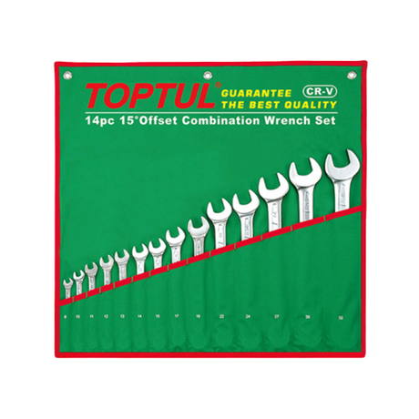 Bộ cờ lê vòng miệng 8-32mm Toptul GPAB1404 (14 chi tiết)