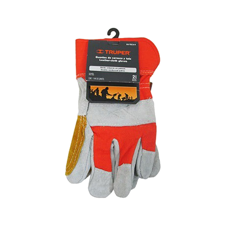Găng tay da vải an toàn chồng mài mòn GU-TECA-R size L