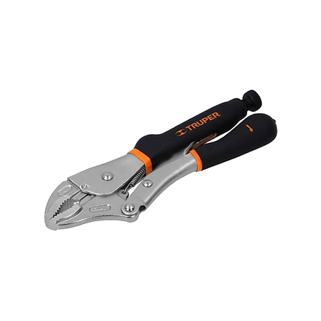 Black Handle Curved Nose Crimping Pliers 10inch/254mm TRUPER PPT-10CX