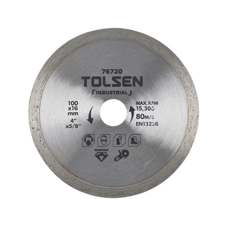 Lưỡi đĩa tròn kim loại cắt gạch khô 100mm TOLSEN 76720