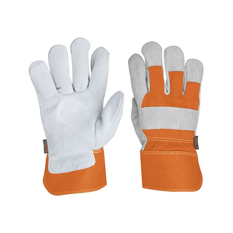 Găng tay da vải an toàn chồng mài mòn GU-TECA size L