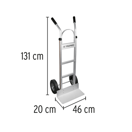 300kg super light aluminum 2-wheel cart TRUPER DIA-300A