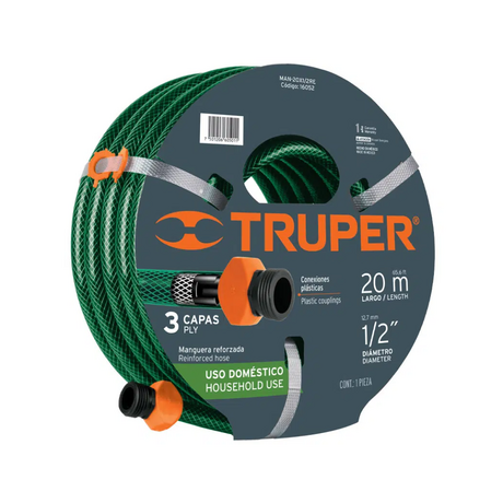 Multi-function 8-mode spray nozzle set 20m TRUPER MAN-20X1/2RE