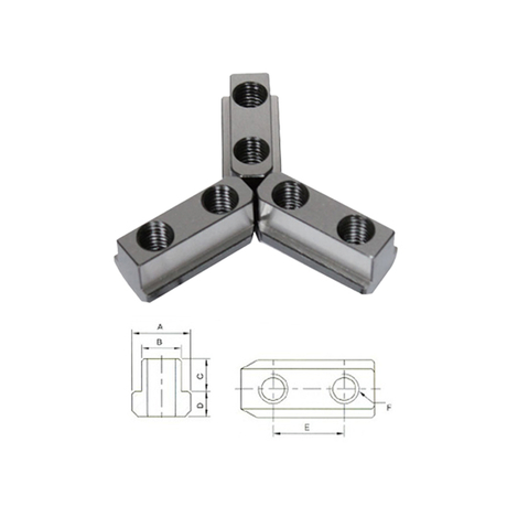 T-nut for Vertex B-215T Hydraulic Chuck
