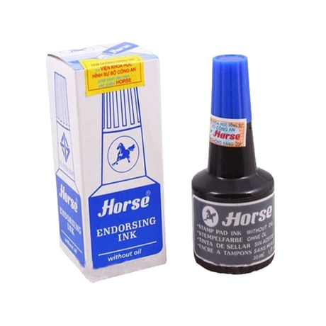 Horse blue ink