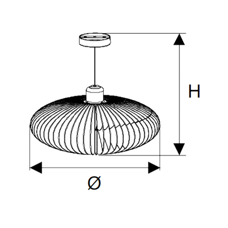 Duhal SDTT905T 9W LED pendant light, white light