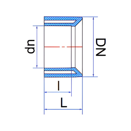 Bạc chuyển bậc uPVC DN 200-160 mỏng 6bar Tiền Phong BCB200160M