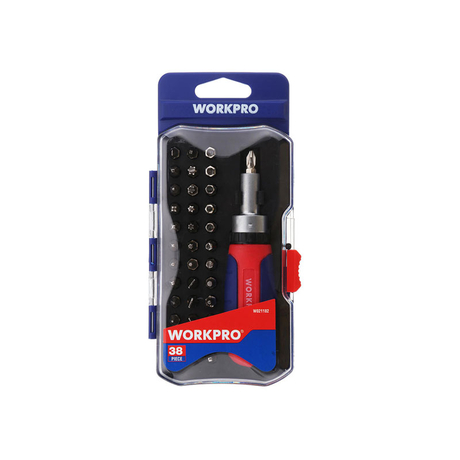 Bộ tua vít 1/4 inches 38 chi tiết Workpro W021182