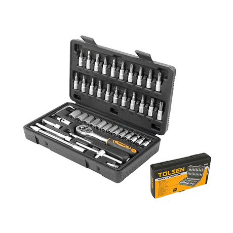 Tolsen 15138 46-piece 1/4 inch tip set