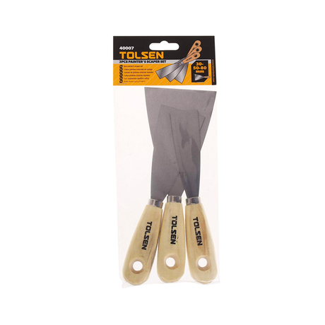 Bộ 3 cây sủi cán gỗ 30,50,80mm Tolsen 40007