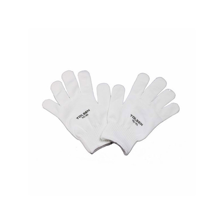 Set of 12 Tolsen 45002 white fabric gloves