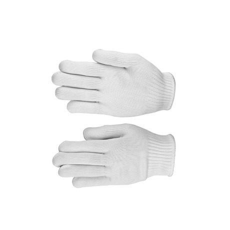 Set of 12 Tolsen 45002 white fabric gloves