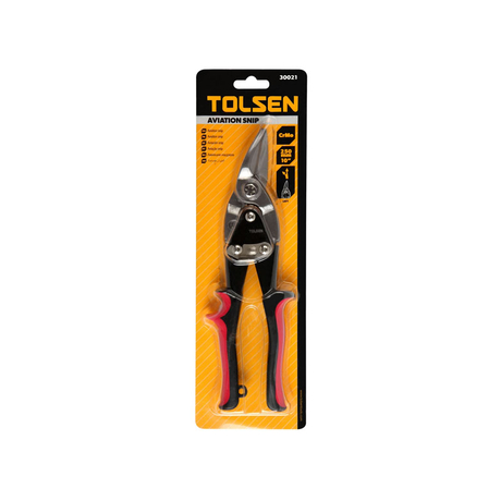 Tolsen 30021 Red 10 inch/250mm Left Hand Sheet Metal Shears