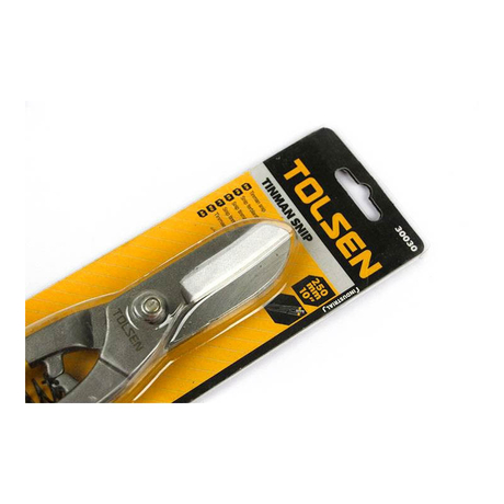 Kéo cắt tôn cán thẳng 10 inch/250mm màu đen Tolsen 30030