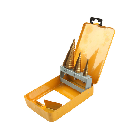 Bộ 3 mũi khoan bước Titanium HSS Tolsen 75878