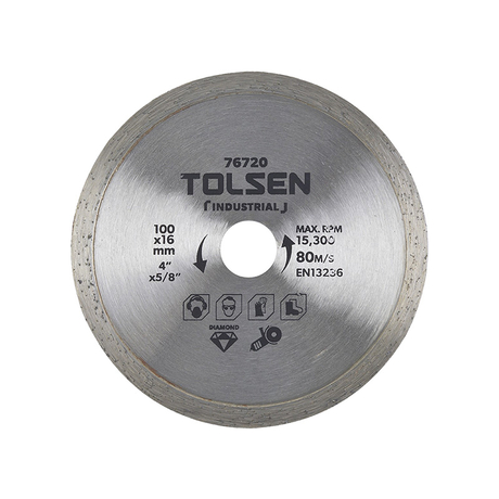 Tolsen 76720 100mm wet tile cutting disc