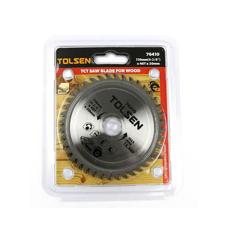 Đĩa cắt gỗ 40 răng 110mm Tolsen 76410