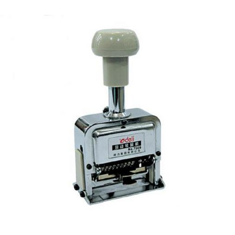 Dấu tự động 6 số cao 5mm Deli E7506