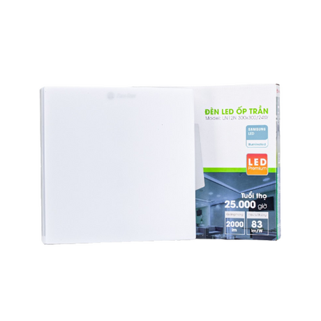Đèn Led Downlight ốp trần vuông Rạng Đông LN12 170x170/15W ánh sáng trắng