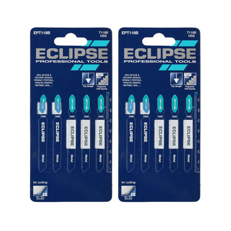Set of 5 jigsaw blades for Eclipse EPT118B machine