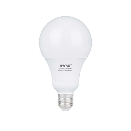 Đèn Led Bulb 9W góc chiếu 230° MPE LBS- 9T ánh sáng trắng