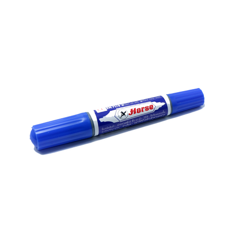 Horse Blue 2-tip 1-color oil-based marker
