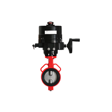 Van bướm động cơ điện Shin Yi EOM11-0500-1K-D2R màu đỏ
